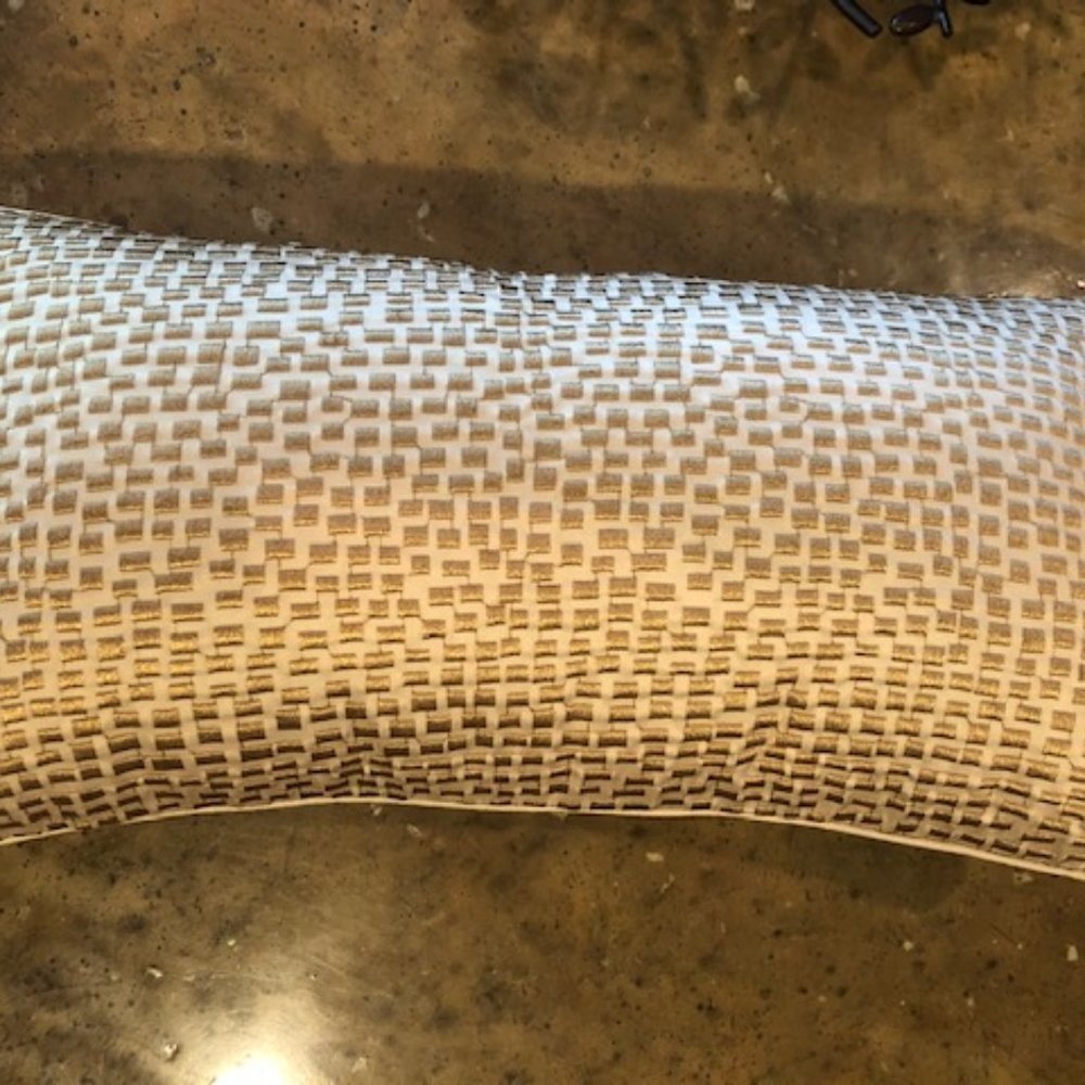 Decorative oblong pillow